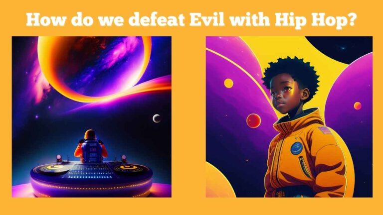 banner - how do we defeat evil with hip hop